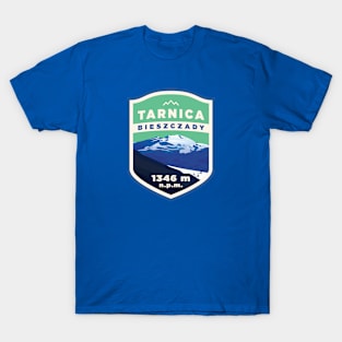 Tarnica Mountain Peak in Bieszczady, Poland badge T-Shirt